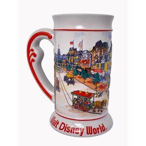 Vintage Walt Disney World Stein Mug  Tankard 3D Made In Brazil 6.5"